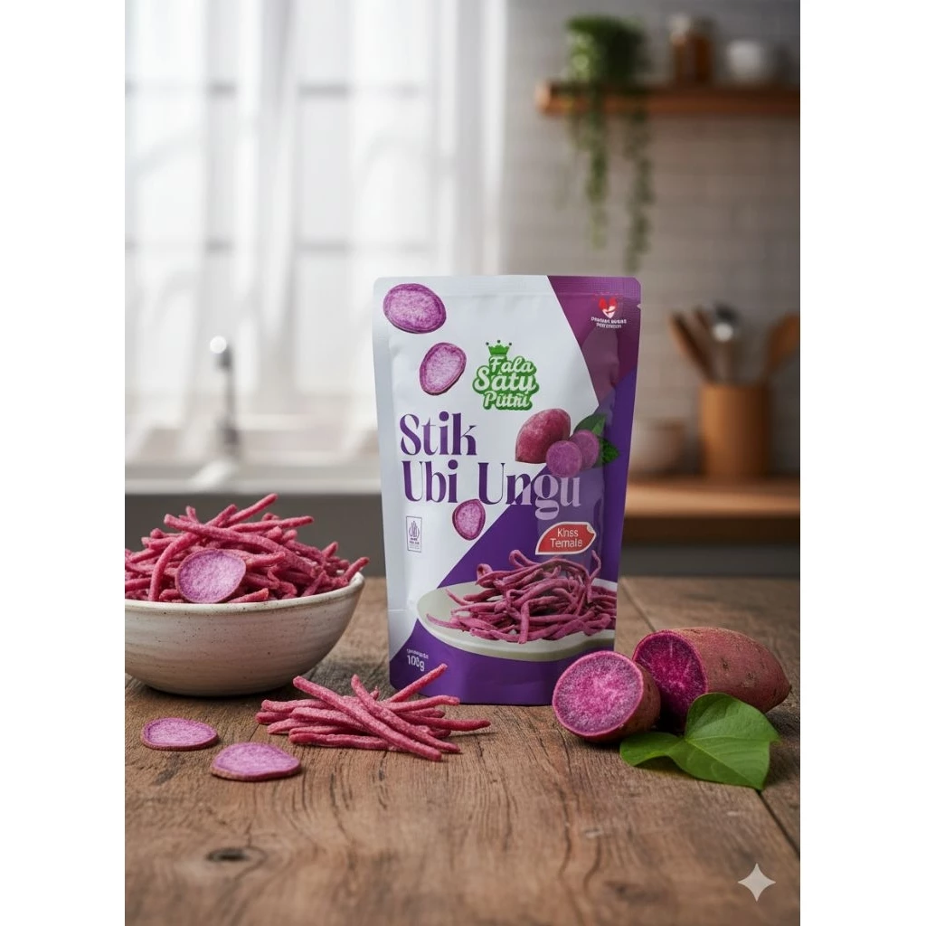 Produk Stik ubi ungu manis fala satu putri 100 g